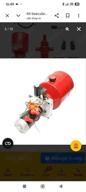 Vand 2 kituri hidraulice de 60 V