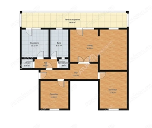 Apartament cu 3 camere la vila 115 mp utili langa Parcul Sub Arini - imagine 8