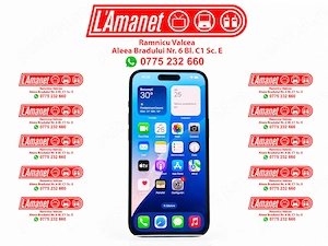 iPhone 15 Black 128GB Neverlocked Bat 100% 7 Cicluri incarcare Garantie 5 Decembrie 2026