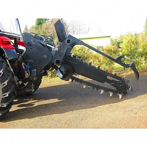 Trencher pentru tractor, dispozitiv de sapat santuri pentru tractor, trencher pt. PTO tractor