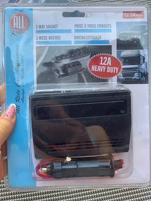 Prelungitor / Triplă Brichetă Auto 12V-24V All Ride (12A Heavy Duty) - imagine 2