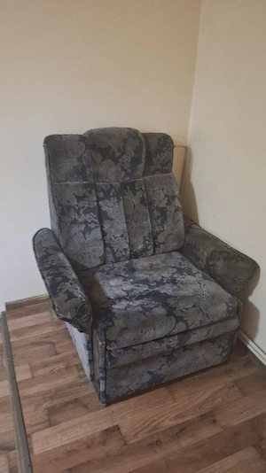 Fotoliu extensibil din tapțerie stofă