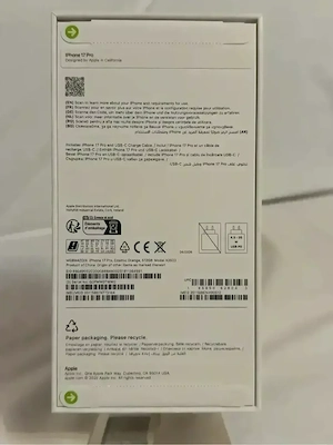 Iphone 17 pro max , 256 GB , Cosmic Orange   Sigilat