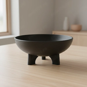 Bol Decorativ Stil Japandi Imprimat 3D, Design Minimalist