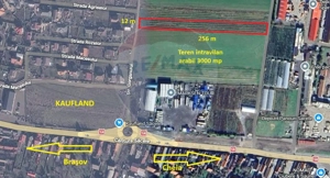 Teren intravilan, 3000 mp, lângă Kaufland Săcele