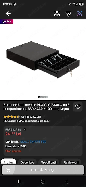 Sertar de bani putin folosit