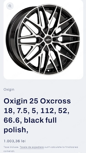  jante aliaj 18” model deosebit + cauciucuri vară 225/40R18 - imagine 9