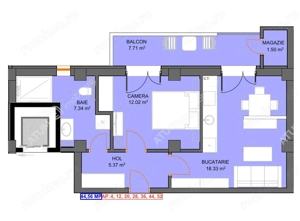 Studio cu 2 camere etajul 1 cu parcare subterana zona Doamna Stanca - imagine 4