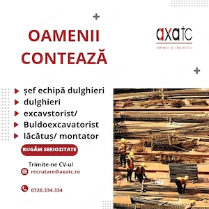 Angajam muncitori constructii cu experienta, oferim si cerem seriozitate 