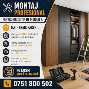 Montaj mobilă Galați