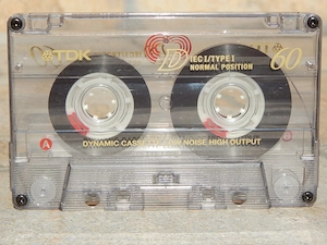 Caseta audio TDK D60 IEC I Type 1 fabricata Japonia inregistrata