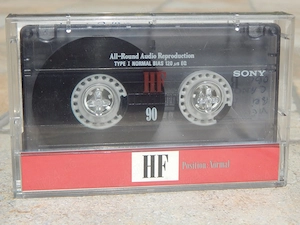 Caseta audio Sony HF Type I 90 inregistrata Japonia + cutie originala
