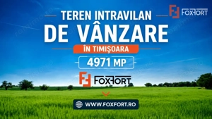Teren intravilan 4971 mp, pretabil constructii, de vanzare in zona Lipovei.
