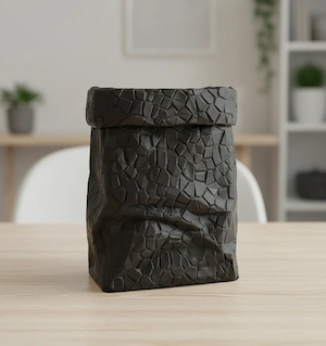 Suport Pixuri Imprimat 3D   Design Original Pungă de Hârtie pentru Birou
