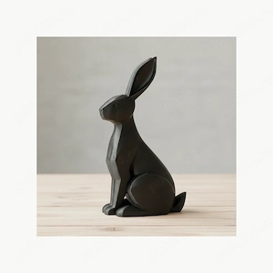 Figurina Decorativa Iepure Elegant, Design Modern, 12cm