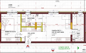 Apartament 2 camere, terasa 24 mp, 51 mp, garaj, Eroilor - imagine 8