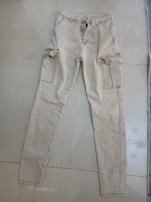 Blugi cargo băieți,  croiala slim fit