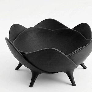 Bol Decorativ cu Design Floral Imprimare 3D