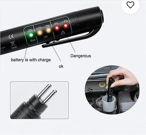 Tester lichid de frână tip stilou – Indicator LED pentru calitatea lichidului de frână - imagine 2