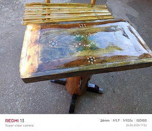 Set rustic din stejar