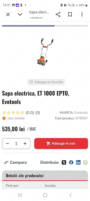 Motosapa Electrica Evotools ET 1000