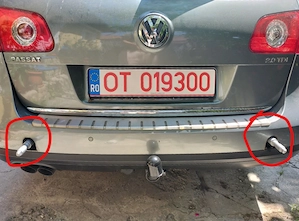 Suport 2 biciclete Uebler original VW Passat B6 / B7 - Dedicat Bara Spate - imagine 6