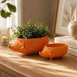 Jardinieră Decorativă Arici Mini pentru Plante Mici