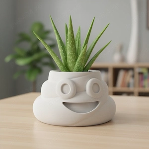 Ghiveci Decorativ Amuzant pentru Plante Mici, Design Jucăuș