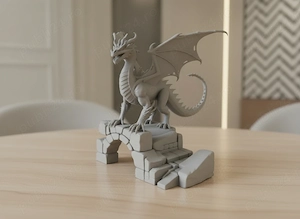Figurină Dragon Fantasy Decorativă Statuetă Mitologică