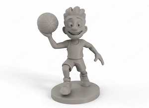 Figurină Jucător Baschet Stil Desen Animat Decor Birou Sportiv