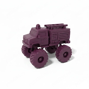 Mașinuță Monster Truck cu Design Inspirat de Pompieri