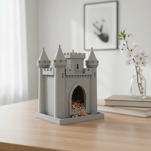 Hrănitor Păsări Model Castel Pentru Grădină și Balcon