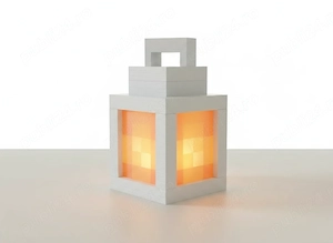 Lanternă Decorativă cu Design Geometric Modern, Suport Lumini Ambientale, Imprimată 3D