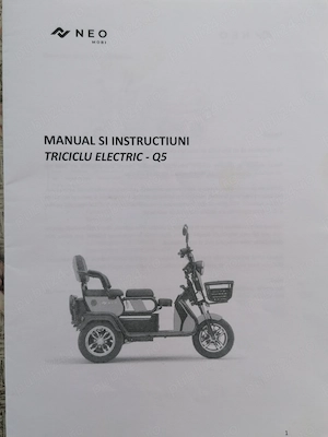 Tricicleta electrica de vânzare 