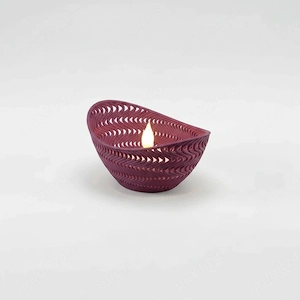 Mini Lampă de veghe decorativă LED cu model ondulat