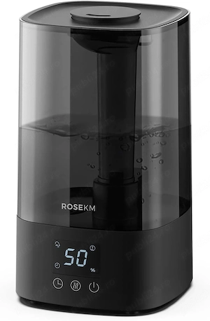 Umidificator Automat Rosekm 4.5L   Ultra Silențios, Senzor de Umiditate, Timer 1 12h