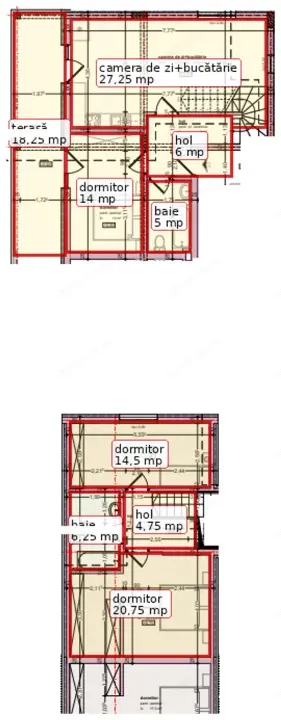 Apartament cu 4 camere și terasă de 18,25 mp, 111,94 mp total - imagine 3