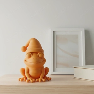 Figurină Decorativă Broască cu Căciuliță, Ornament Design Interior