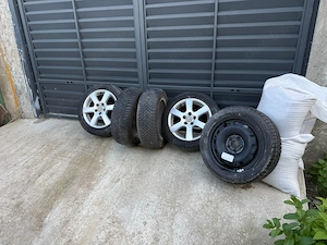 Vând 5 roti wv polo 9n 185/55R15 - imagine 2