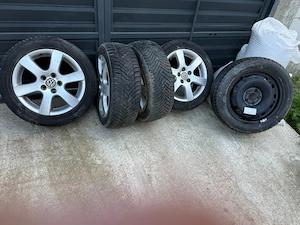 Vând 5 roti wv polo 9n 185/55R15 - imagine 3
