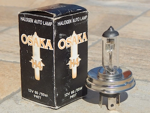 Bec auto halogen H4 12V 60/55W P45T Osaka Japonia cu ambalaj