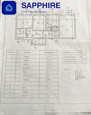 Apartament 3 camere metrou Lujerului, loc parcare, bloc reabilitat - imagine 15