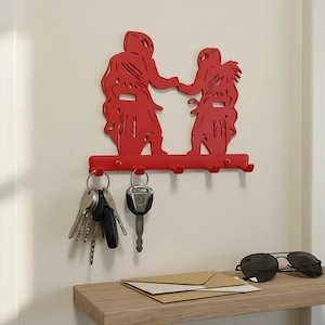 Suport Chei Perete Decorativ Design Motocicliști Organizator Hol