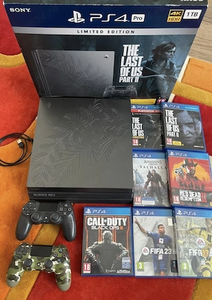 Sony PlayStation 4 Pro The Last of Us Part II 1TB  - Black, Limited Edition