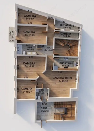 Apartament 5 camere Armenesc - Corbeni - imagine 13