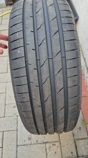 Set 4 Jante Aliaj Originale Volkswagen + Anvelope de vara 215/55R17 dot 2023 - imagine 8