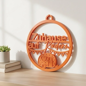 Decorațiune Perete Tematică Acasă pe Roți Design Minimalist