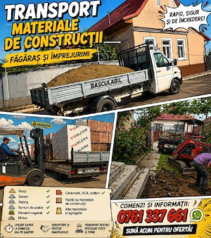 Nisip,Pământ, Balastru 