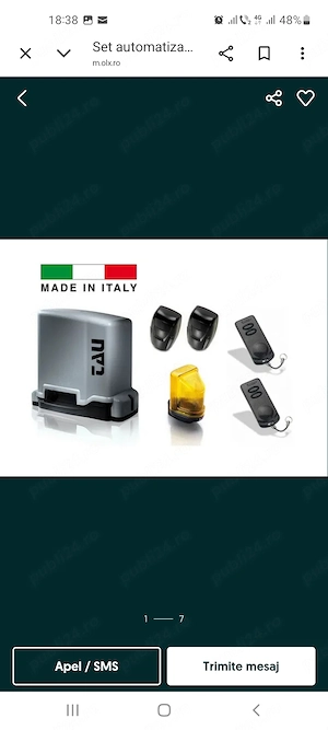 Kit automatizare poarta culisanta sau portanta 