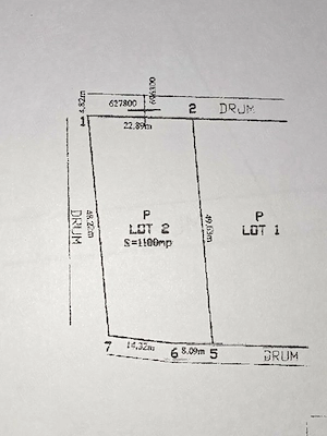 Teren intravilan de vânzare   1.100 m  (22.83 x 48.2)  Hlincea, str Liliacului, 1000m de limita lasi